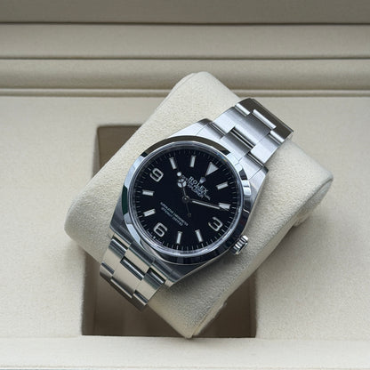 Rolex Explorer 36 / 124270 / Schwarz / Oyster / Full Set / 2025