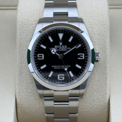 Rolex Explorer / 124270 / schwarz / Oyster / Full Set / 2025