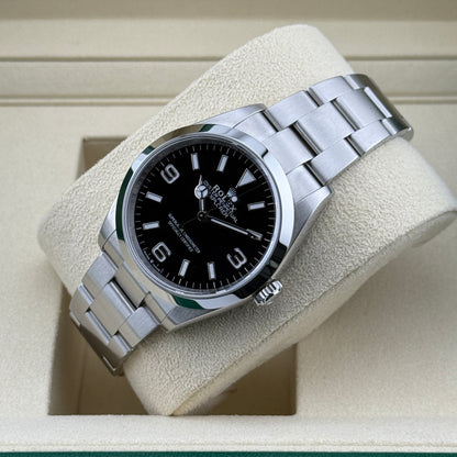 Rolex Explorer / 124270 / schwarz / Oyster / Full Set / 2025