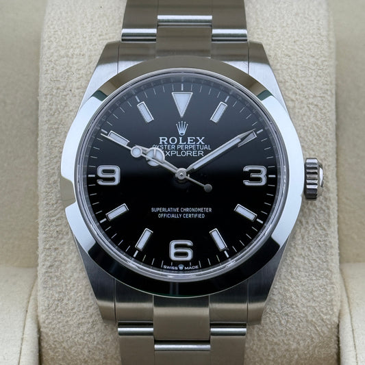 Rolex Explorer 40 / 224270 / schwarz / Oyster / B&P / 2024