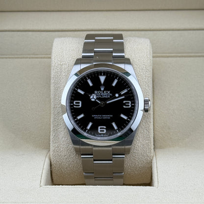 Rolex Explorer 40 / 224270 / schwarz / Oyster / B&P / 2024