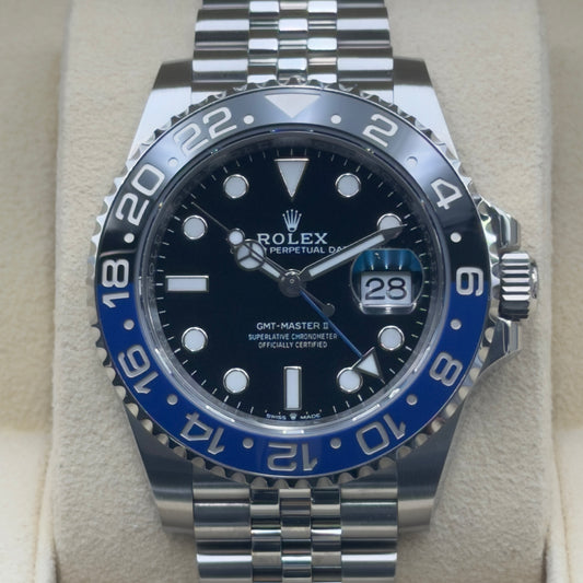 Rolex GMT-Master II / 126710BLNR / Schwarz / Jubilee / Full Set / 2023