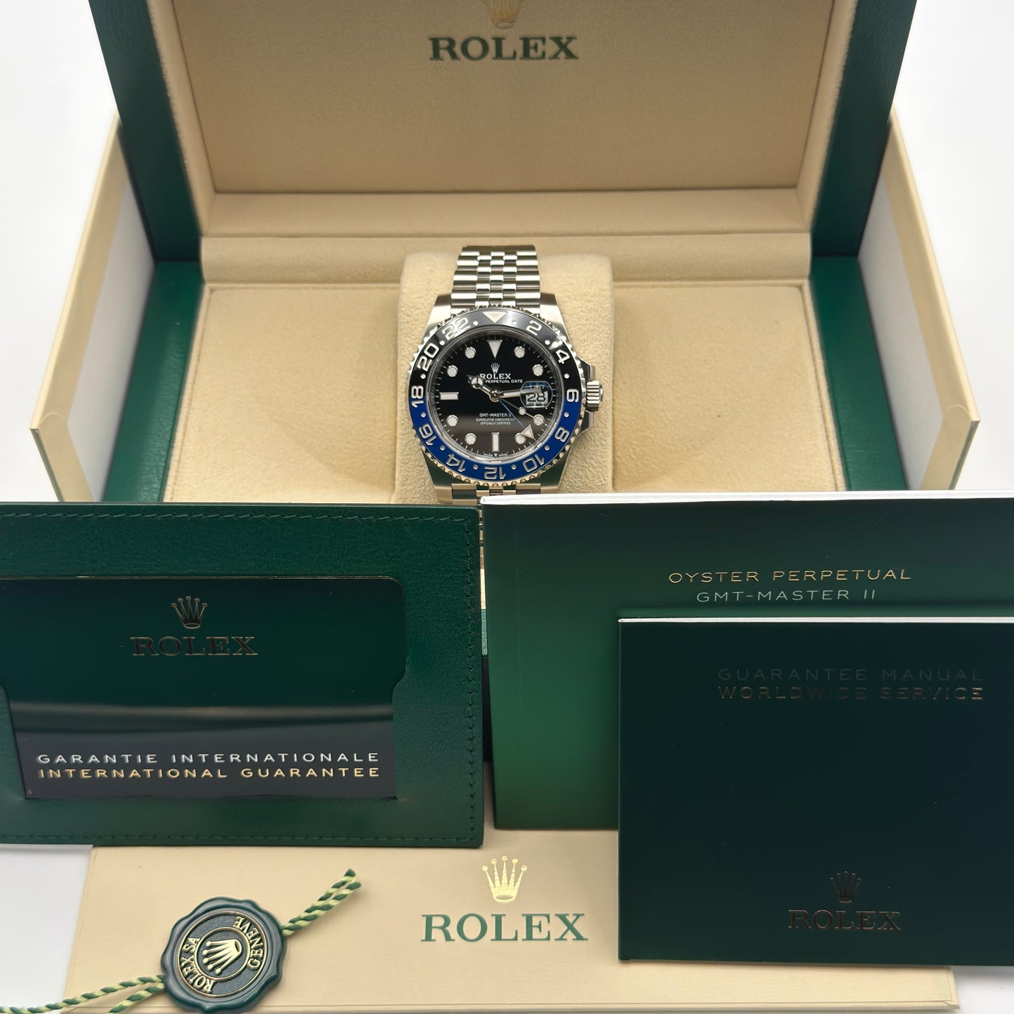 Rolex GMT-Master II / 126710BLNR / wie neu / Jubilee / Full Set / 2024