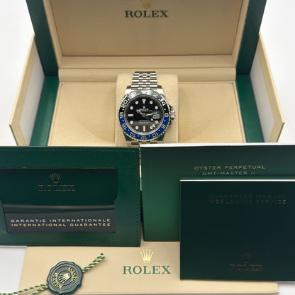 Rolex GMT-Master II / 126710BLNR / wie neu / Jubilee / Full Set / 2024