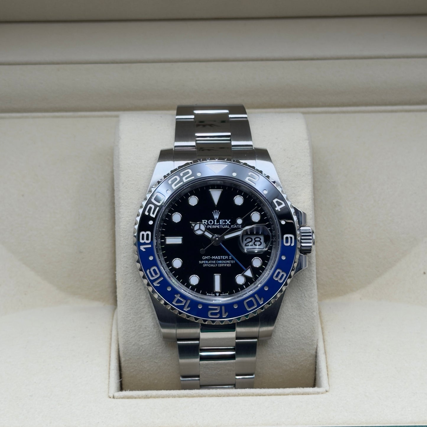 Rolex GMT-Master II / 126710BLNR / Schwarz / Oyster / Full Set / 2024