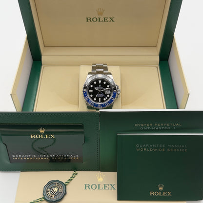 Rolex GMT-Master II / 126710BLNR / Schwarz / Oyster / Full Set / 2024