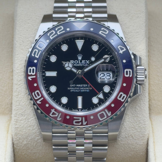 Rolex GMT-Master II / 126710BLRO / Schwarz / Jubilee / Full Set / 2022