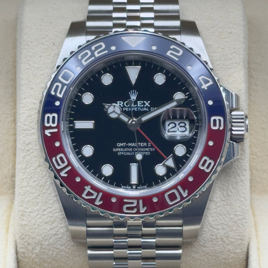 Rolex GMT-Master II / 126710BLRO / Schwarz / Jubilee / Full Set / 2022