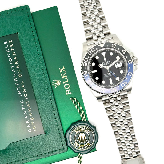 Rolex GMT Master II / 126710BLNR / schwarz / Jubilee / Full Set / 2025