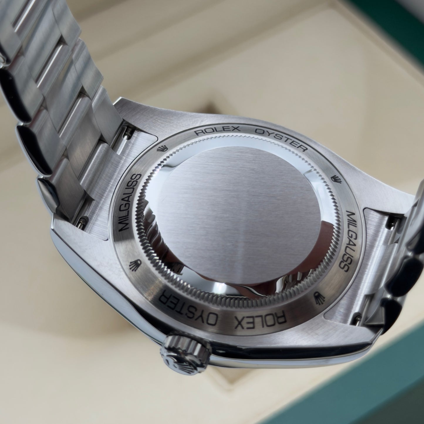 Rolex Milgauss / 116400GV / Blau / Oyster / Full Set / 2022