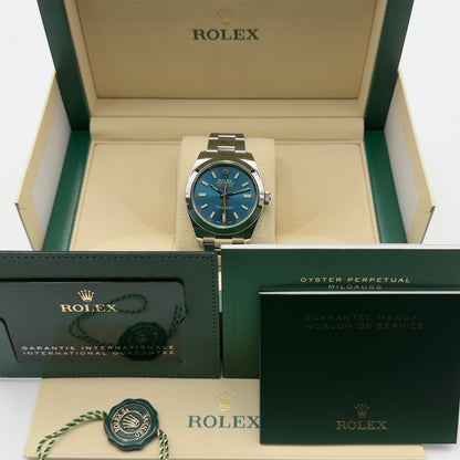Rolex Milgauss / 116400GV / Blau / Oyster / Full Set / 2022