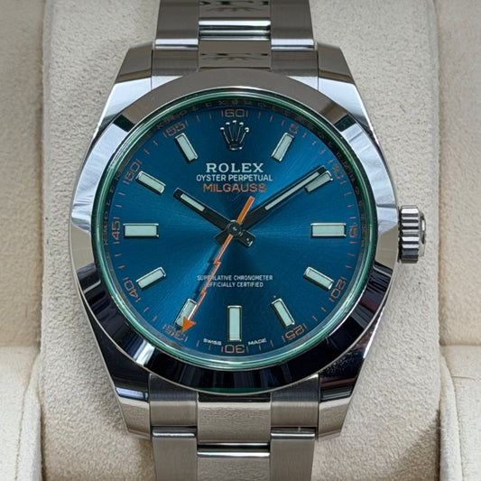 Rolex Milgauss / 116400GV / Blau / Oyster / Full Set / 2020