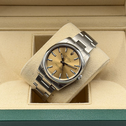 Rolex Oyster Perpetual 34 / 114200 / gold / Oyster / Full Set / 2012