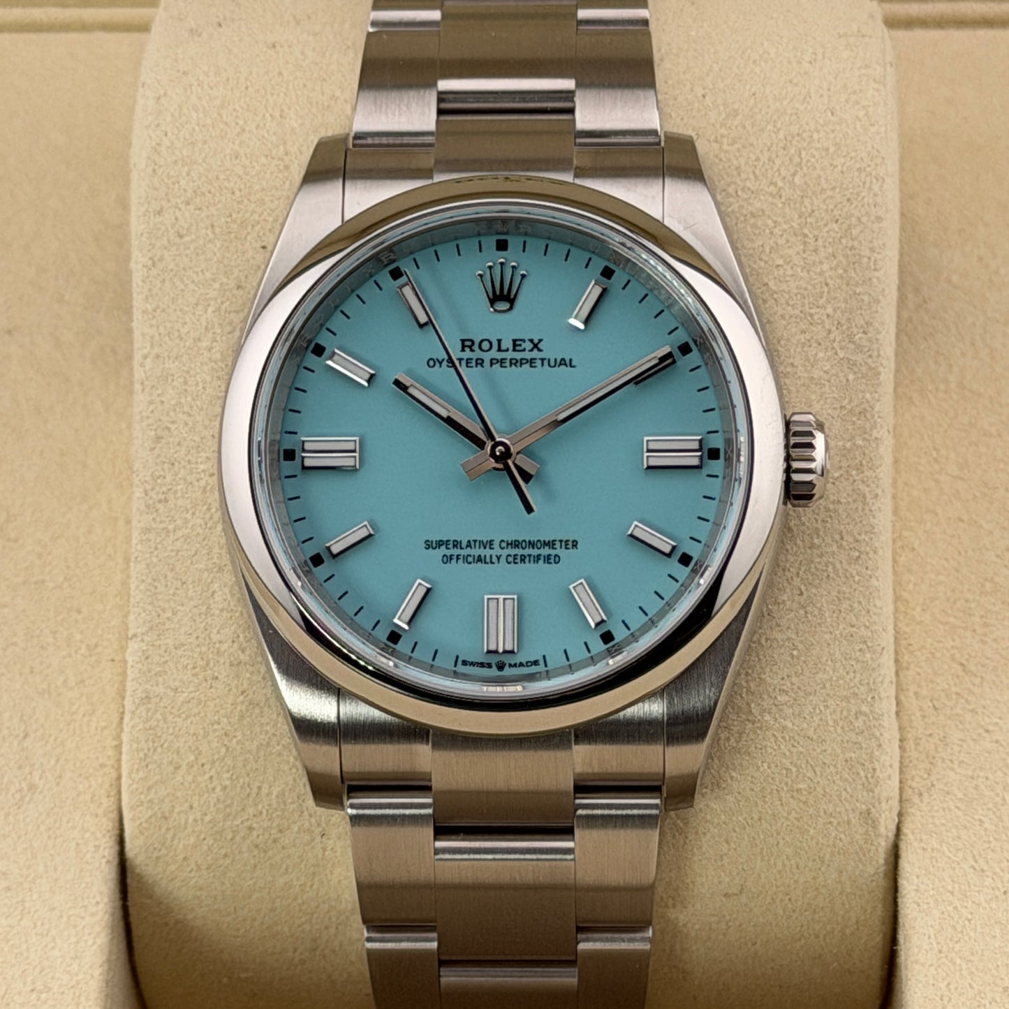 Rolex Oyster Perpetual 36 / 126000 / Türkis / Oyster / Full Set / 2025