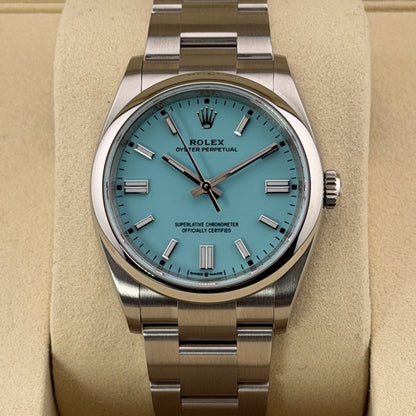 Rolex Oyster Perpetual 36 / 126000 / Türkis / Oyster / Full Set / 2025