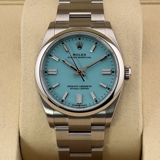 Rolex Oyster Perpetual 36 / 126000 / Türkis / Oyster / Full Set / 2025