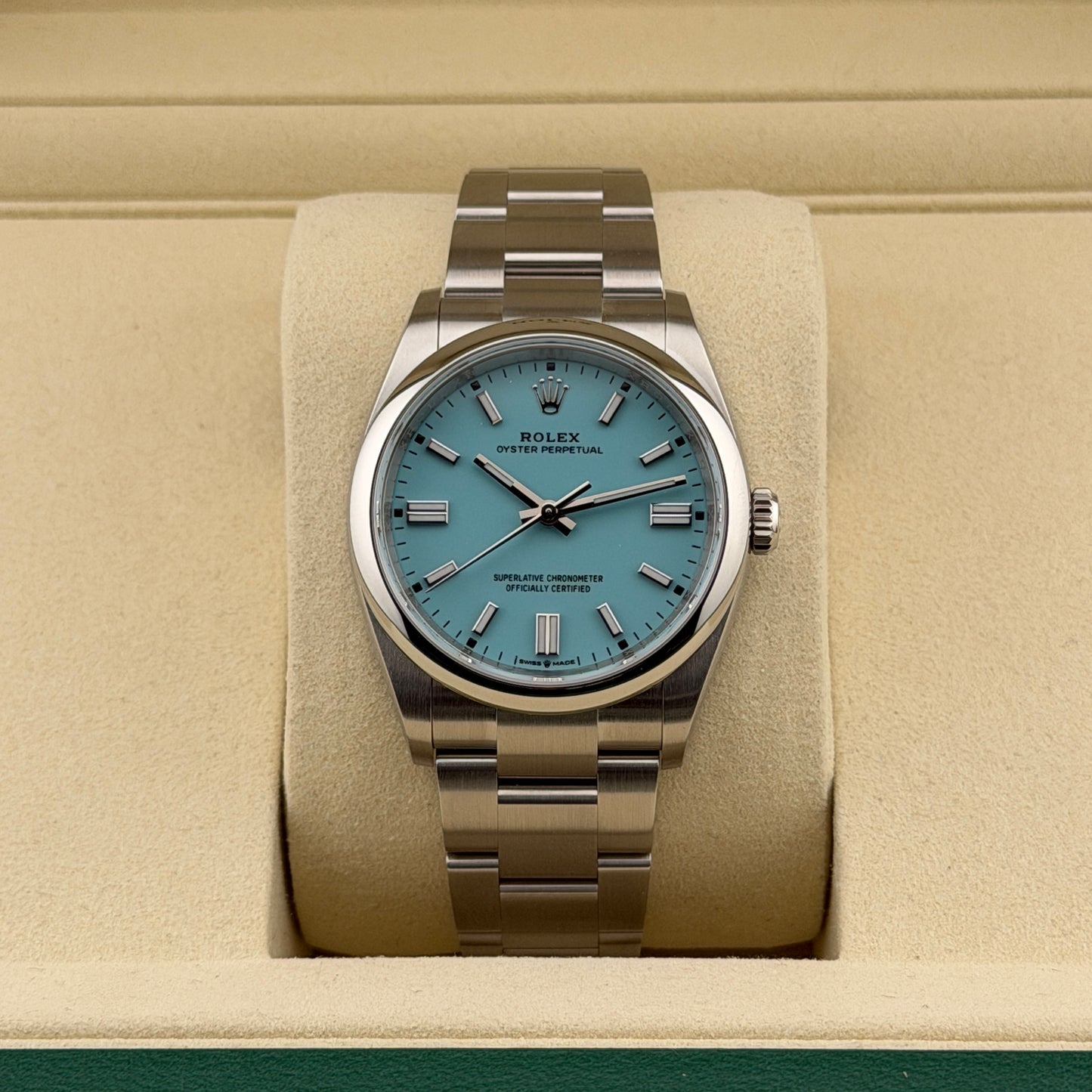 Rolex Oyster Perpetual 36 / 126000 / Türkis / Oyster / Full Set / 2025