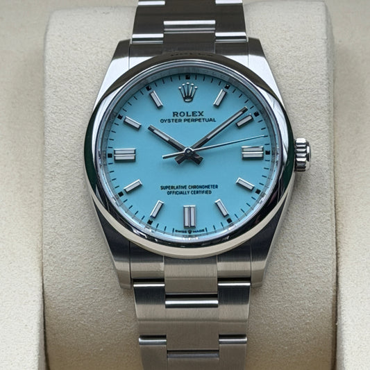 Rolex Oyster Perpetual 36 / 126000 / Türkis / Oyster / Full Set / 2026