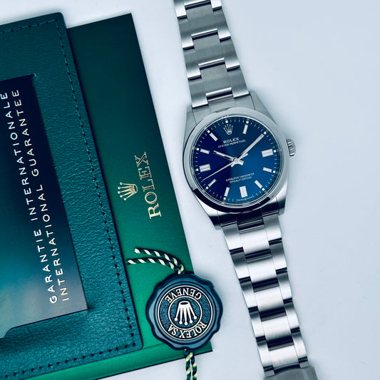 Rolex Oyster Perpetual 36 / 126000 / blau / Oyster / Full Set / 2024