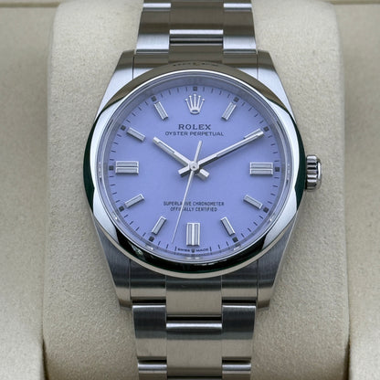 Rolex Oyster Perpetual 36 / 126000 / Lavender / Oyster / Full Set / 2025