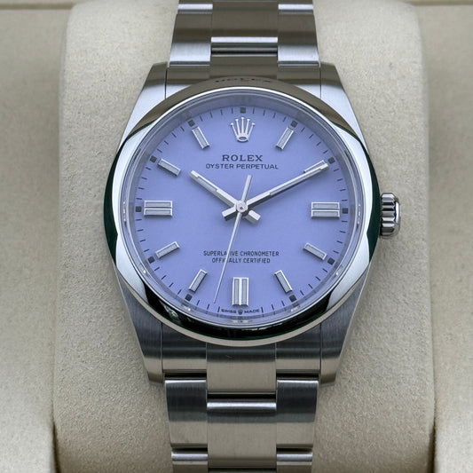 Rolex Oyster Perpetual 36 / 126000 / Lavender / Oyster / Full Set / 2025