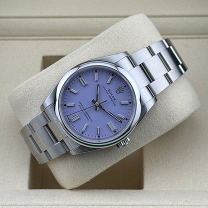 Rolex Oyster Perpetual 36 / 126000 / Lavender / Oyster / Full Set / 2025