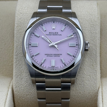 Rolex Oyster Perpetual 36 / 126000 / Candy Pink / Oyster / Full Set / 2021