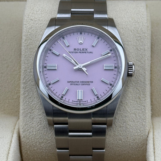 Rolex Oyster Perpetual 36 / 126000 / Candy Pink / Oyster / Full Set / 2021