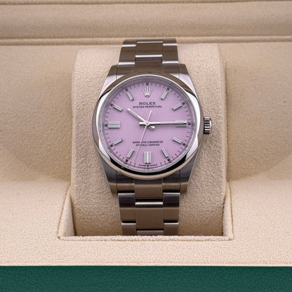 Rolex Oyster Perpetual 36 / 126000 / Candy Pink / Oyster / Full Set / 2021