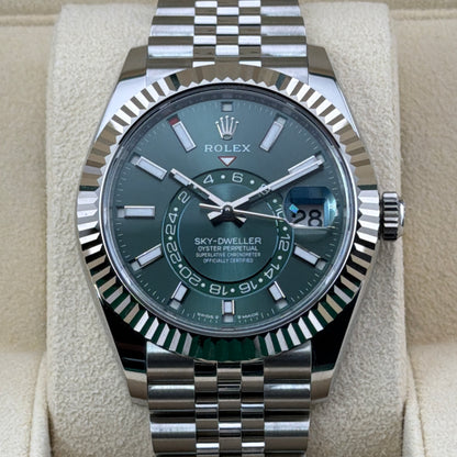Rolex Sky-Dweller / 336934 / Mitgrün / Jubilee / Full Set / 2024