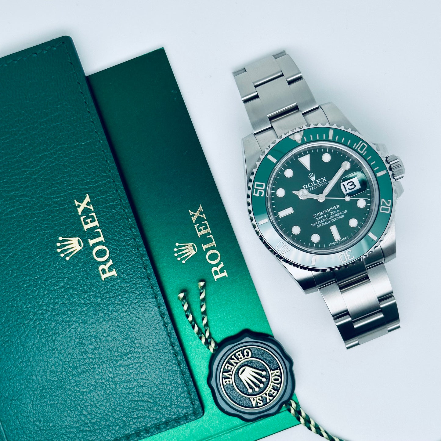 Rolex Submariner / 116610LV / grün / Oyster / 2017 / Full Set