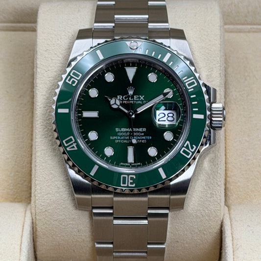 Rolex Submariner / 116610LV / grün / Oyster / Full Set / 2019