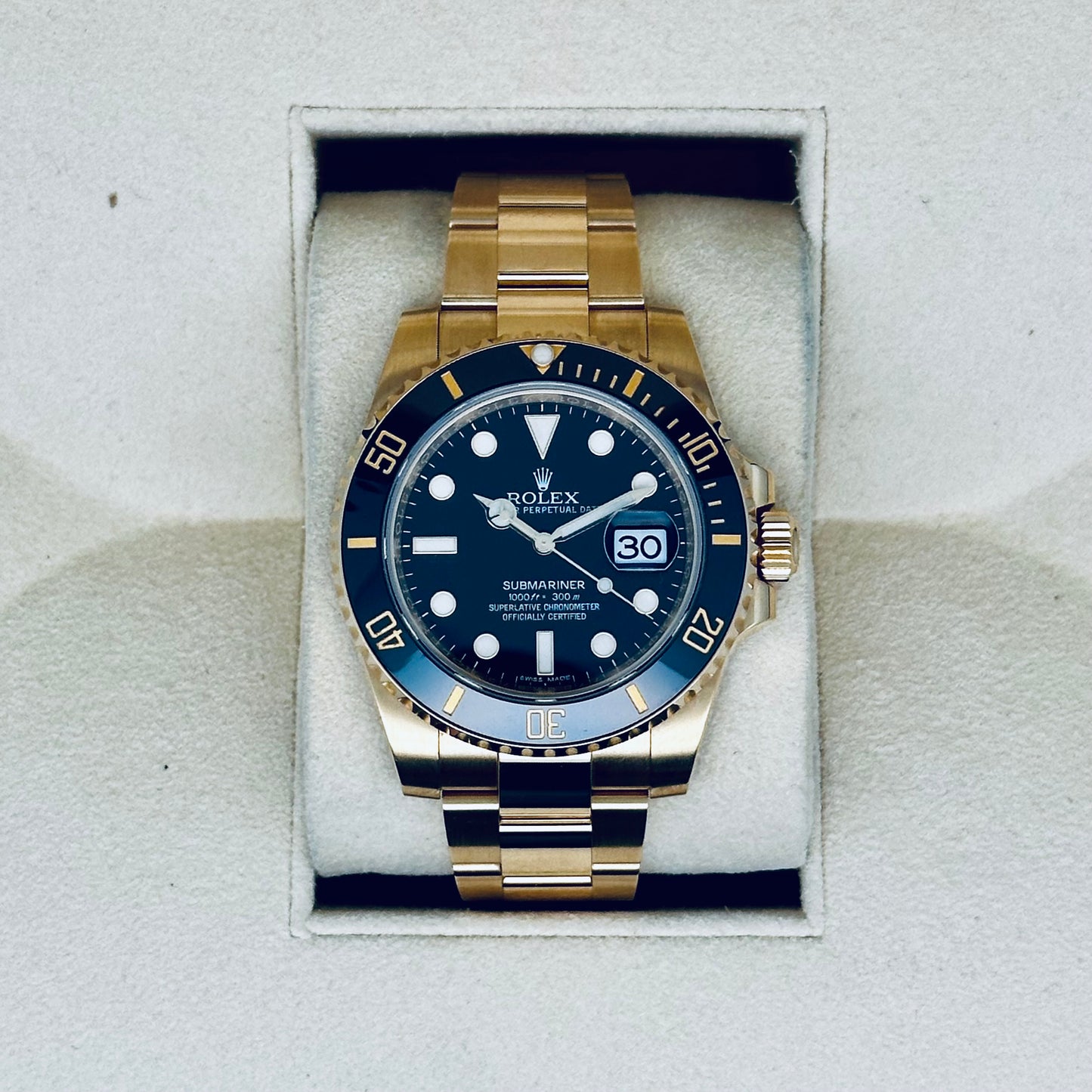 Rolex Submariner / 116618LN / schwarz / Oyster / Full Set / 2015