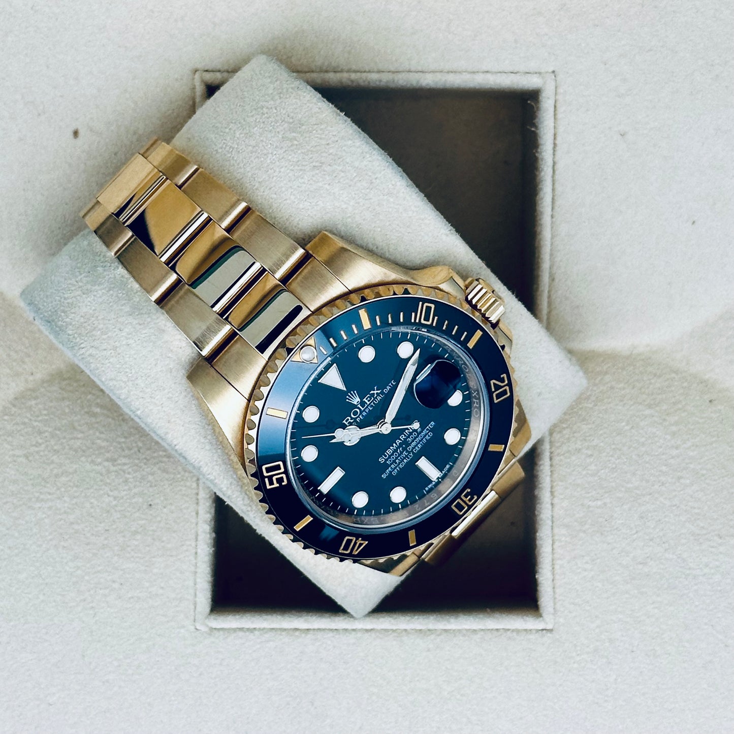 Rolex Submariner / 116618LN / schwarz / Oyster / Full Set / 2015