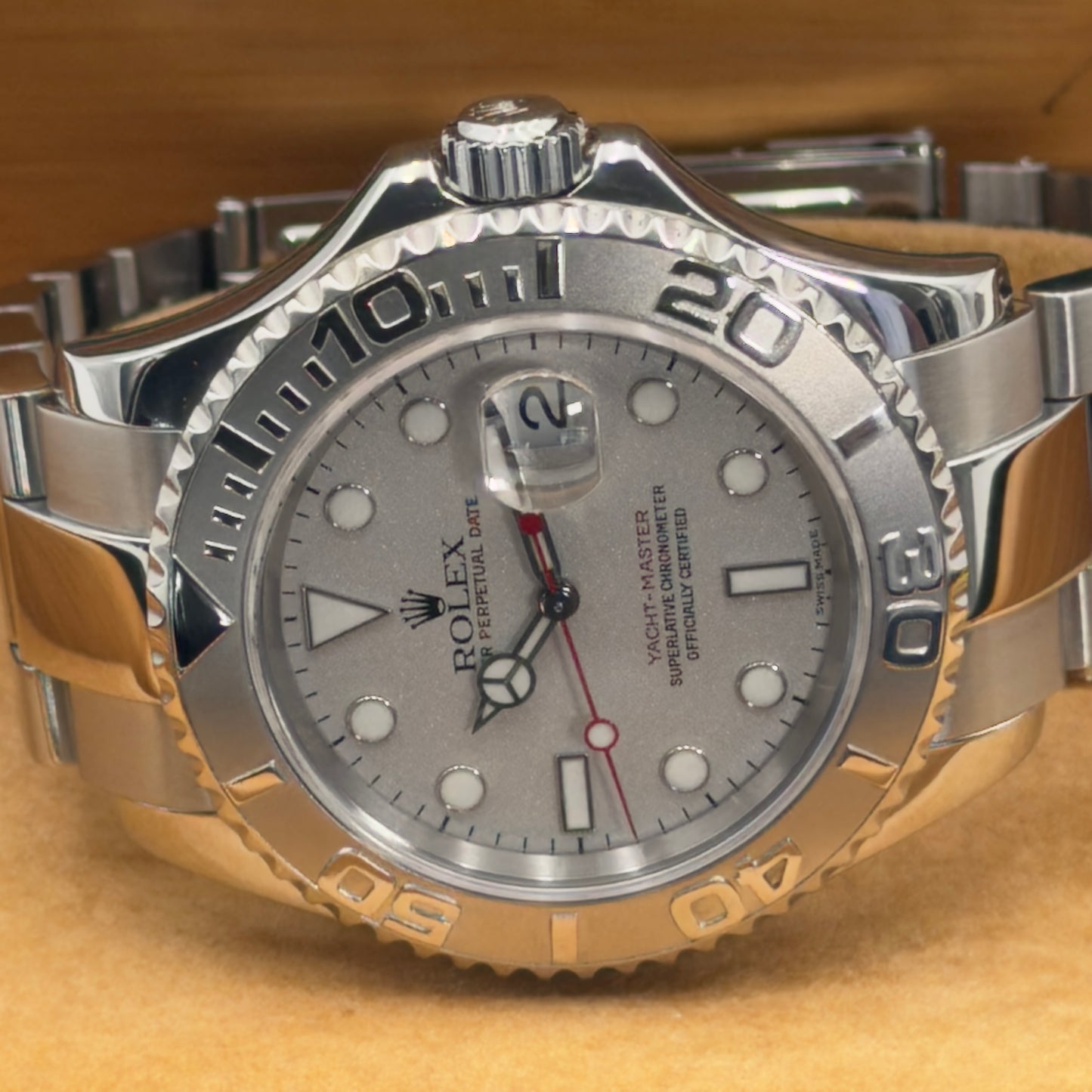 Rolex Yacht-Master 40 / 16622 / Silber / Oyster / Full Set / 2001