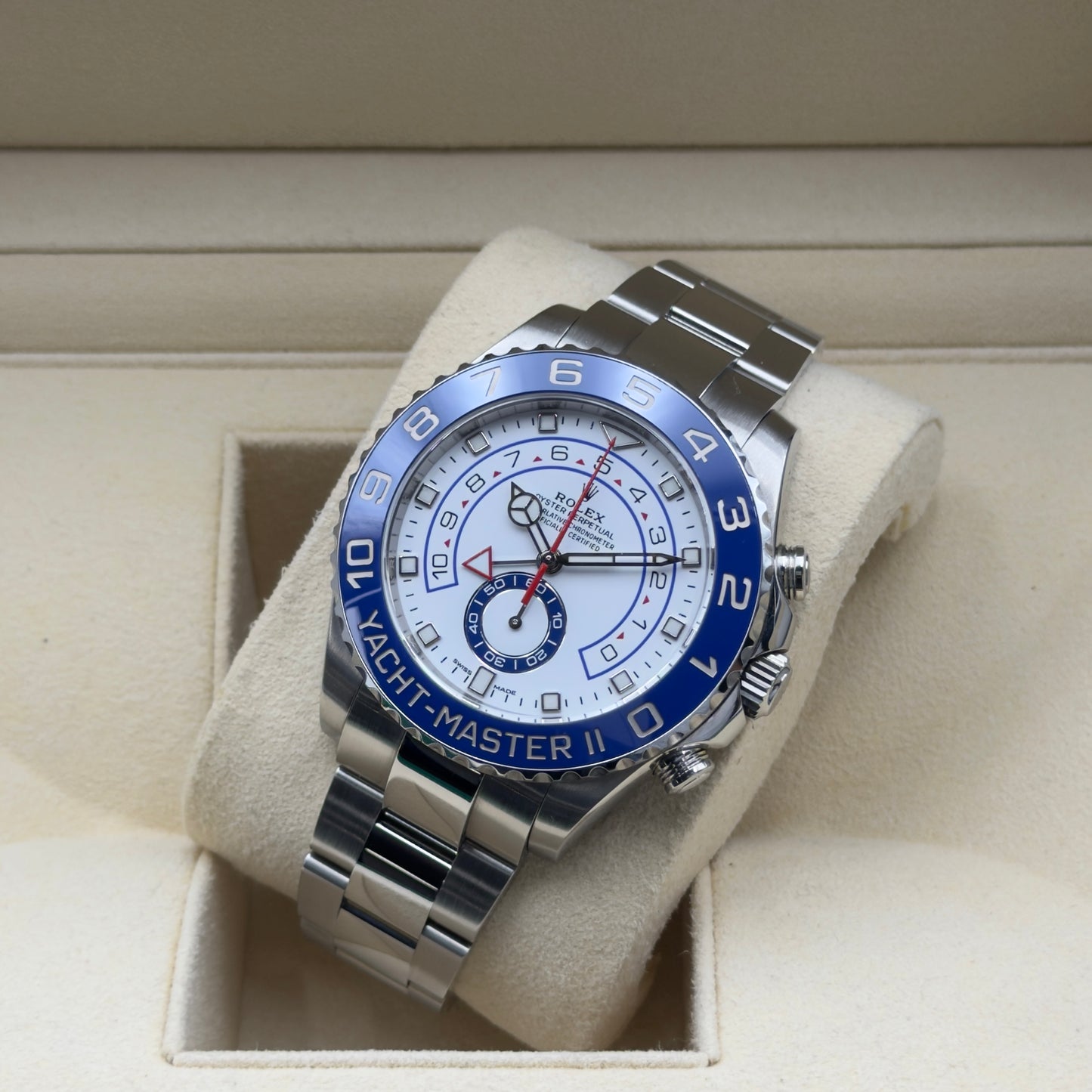 Rolex Yacht-Master II / 116680 / Weiß / Oyster / Full Set / 2019