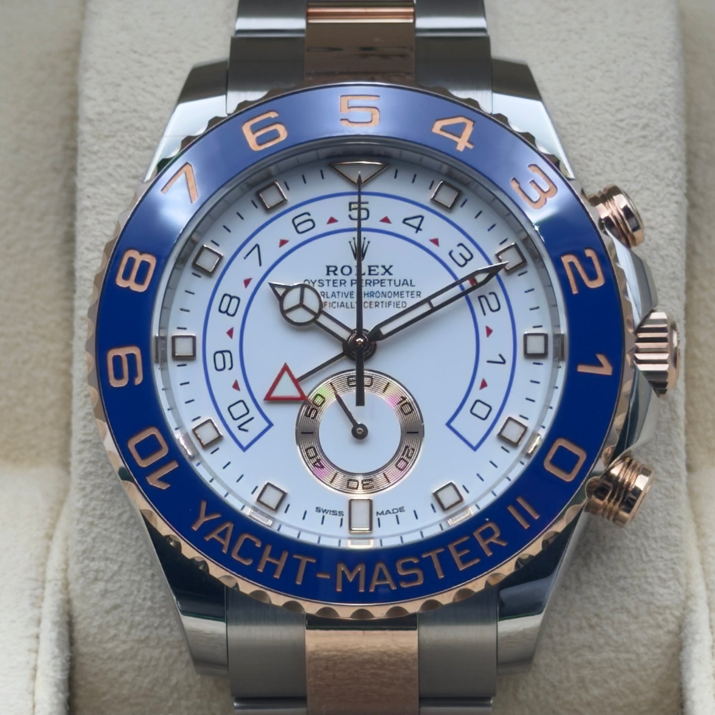 Rolex Yacht-Master II / 116681 / Weiß / Oyster / Full Set / 2024