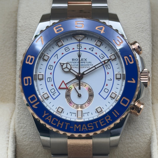 Rolex Yacht-Master II / 116681 / Weiß / Oyster / Full Set / 2024