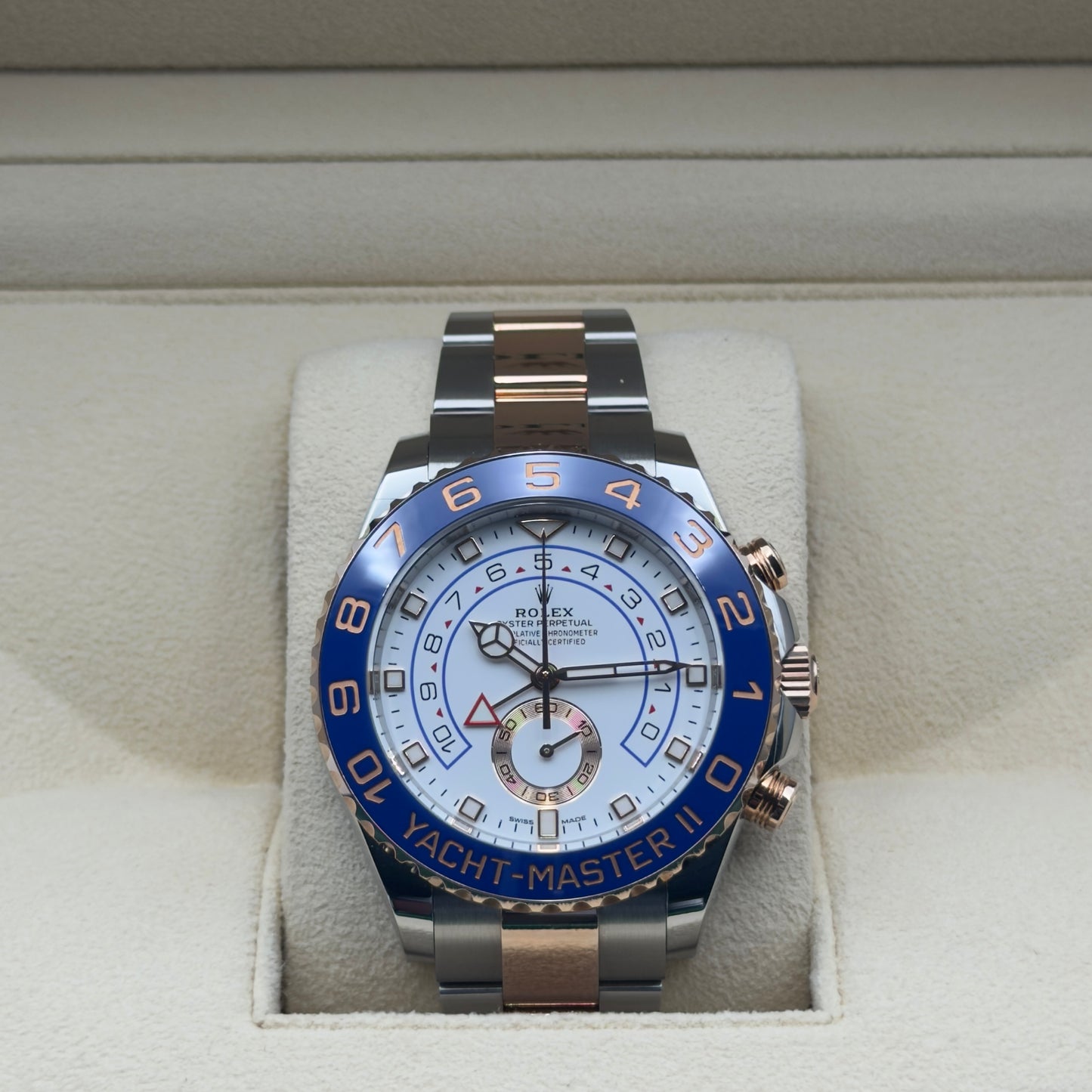 Rolex Yacht-Master II / 116681 / Weiß / Oyster / Full Set / 2024