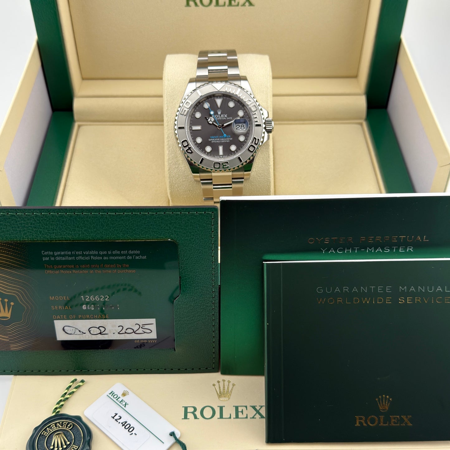 Rolex Yacht-Master 40 / 126622 / rhodium / Oyster / Full Set / 2025