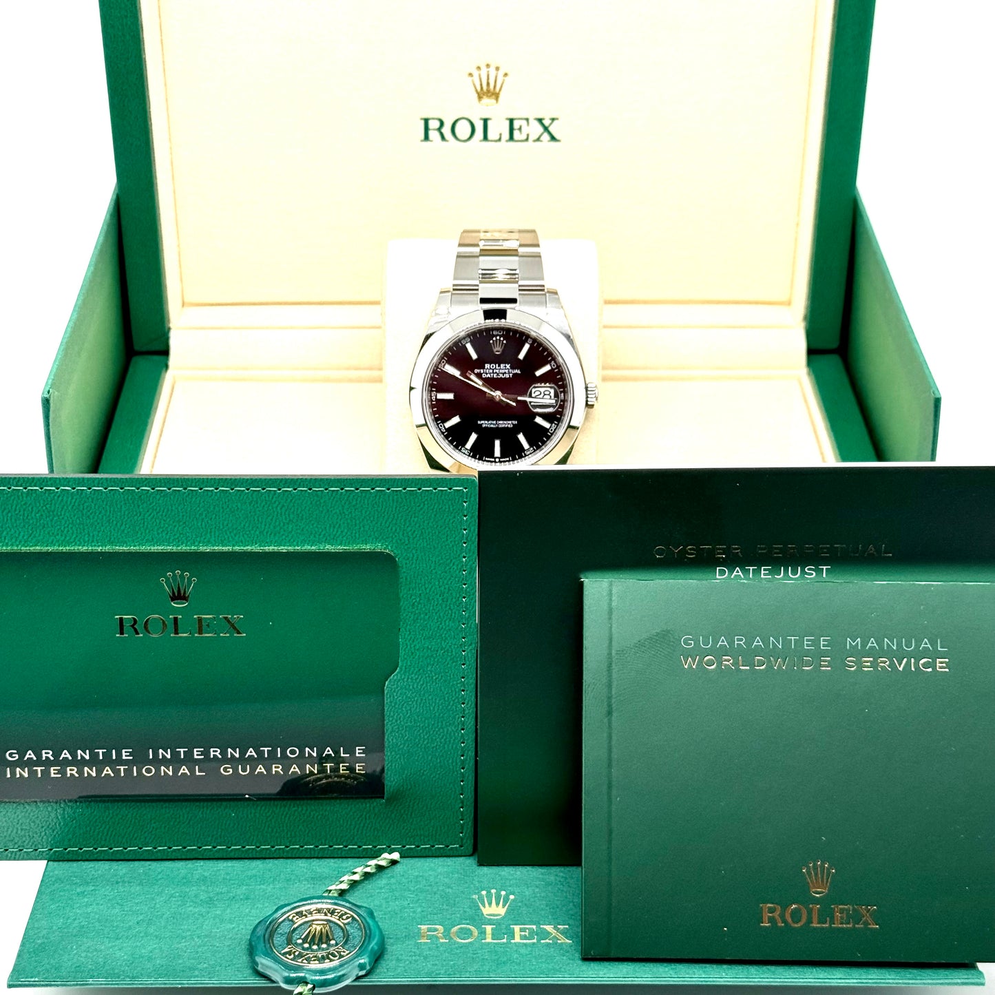 Rolex Datejust 41 / 126300 / schwarz / Oyster / Full Set