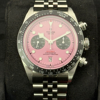 Tudor Black Bay Chrono / M79360N-0019 / pink / Edelstahl / Full Set / 2025