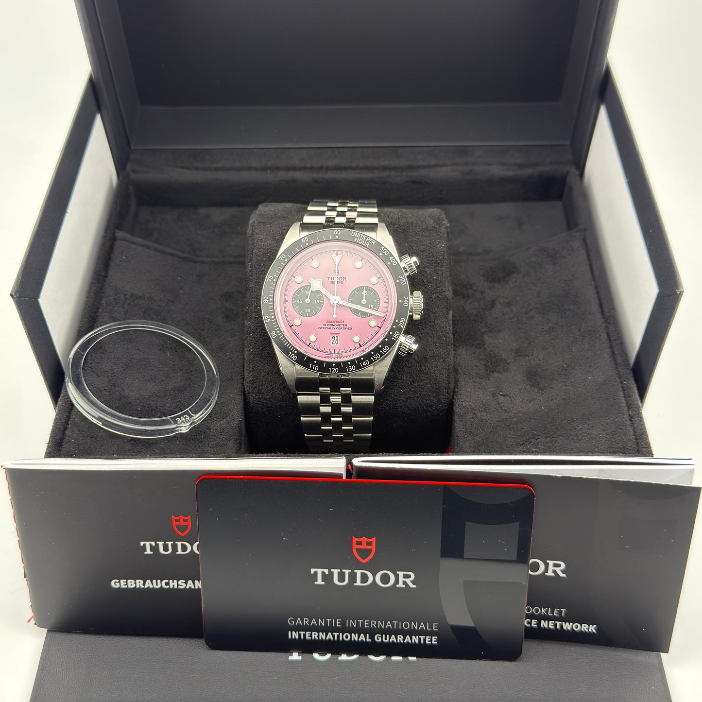Tudor Black Bay Chrono / M79360N-0019 / pink / Edelstahl / Full Set / 2025
