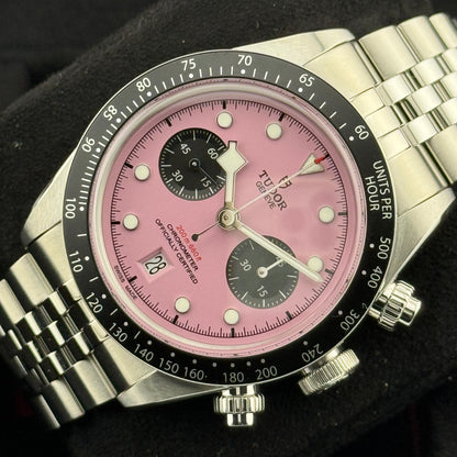 Tudor Black Bay Chrono / M79360N-0019 / pink / Edelstahl / Full Set / 2025