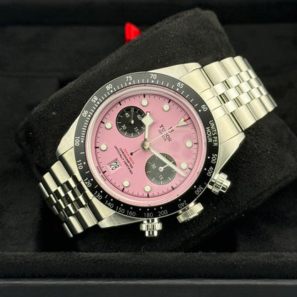 Tudor Black Bay Chrono / M79360N-0019 / pink / Edelstahl / Full Set / 2025