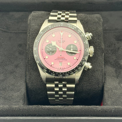 Tudor Black Bay Chrono / M79360N-0019 / pink / Edelstahl / Full Set / 2025