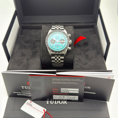 Tudor Black Bay Chrono / M79360N-0024 / türkis / Edelstahl / Full Set / 2025