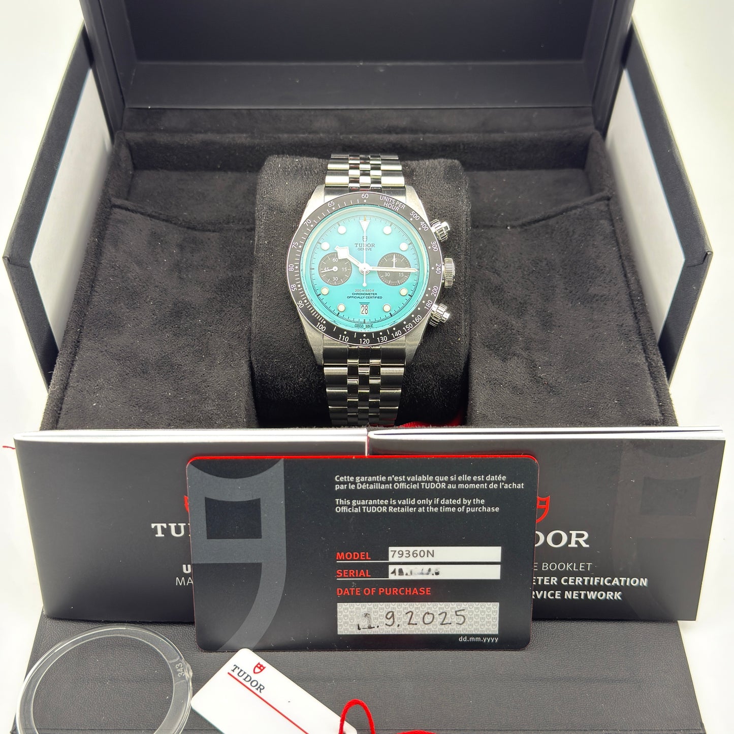 Tudor Black Bay Chrono / M79360N-0024 / türkis / Edelstahl / Full Set / 2025 (Kopie)