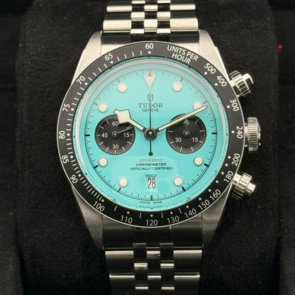 Tudor Black Bay Chrono / M79360N-0024 / türkis / Edelstahl / Full Set / 2025 (Kopie)