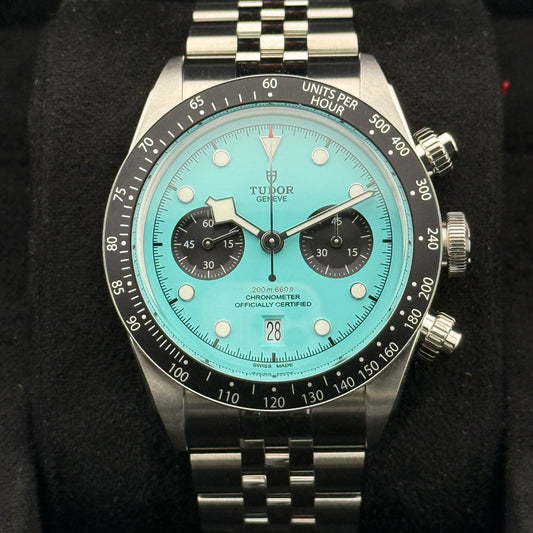 Tudor Black Bay Chrono / M79360N-0024 / türkis / Edelstahl / Full Set / 2025 (Kopie)